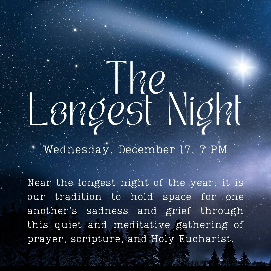 The holidays aren&rsquo;t joyful for everyone.
If you&rsquo;re carrying grief, loss, or weariness, you are not alone.
Join us for Longest Night Worship &mdash; a quiet, candlelit space for prayer, music, and hope in the darkness.
🕯️ December 17 at 7
