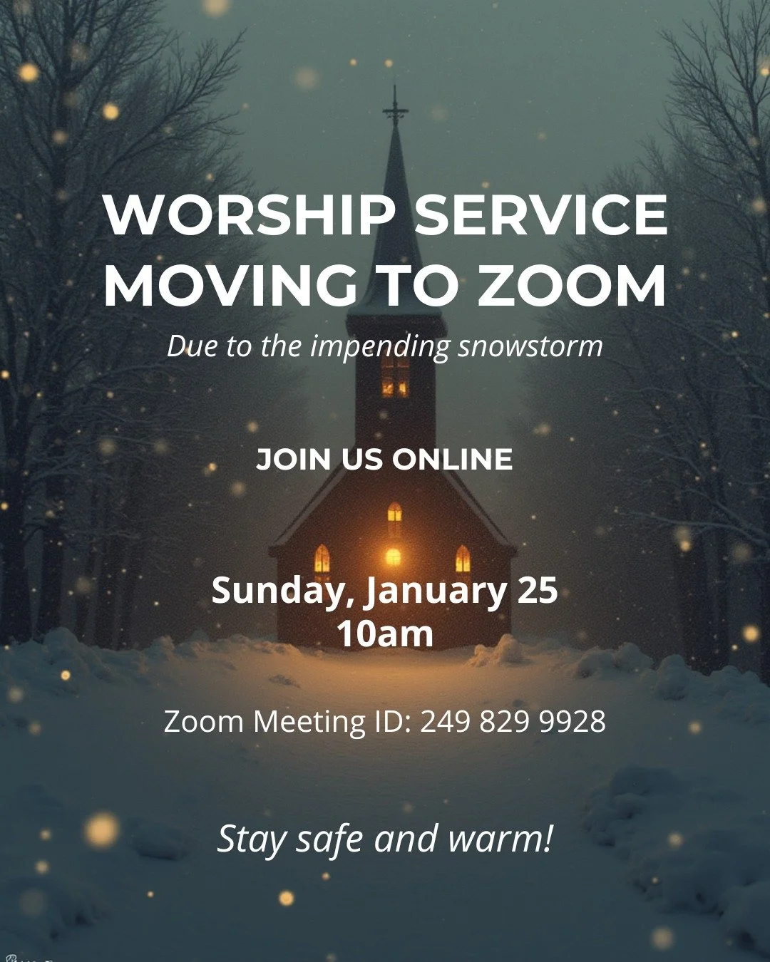 ❄️ Snowstorm Update ❄️
For everyone&rsquo;s safety, this Sunday&rsquo;s worship at St. Philip&rsquo;s will move to Zoom.
Join us online at 10am as we pray and worship together from wherever you are.

💻 Join here: https://us02web.zoom.us/j/2498299928