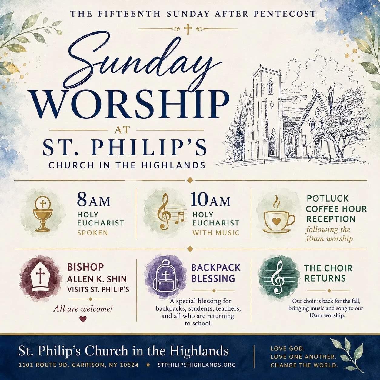 ⛪ Sunday Worship at St. Philip&rsquo;s &mdash; September 6

We&rsquo;re delighted to welcome The Rt. Rev. Allen K. Shin, Bishop Suffragan of the Episcopal Diocese of New York, to St. Philip&rsquo;s this Sunday. Bishop Shin will preach and preside at 
