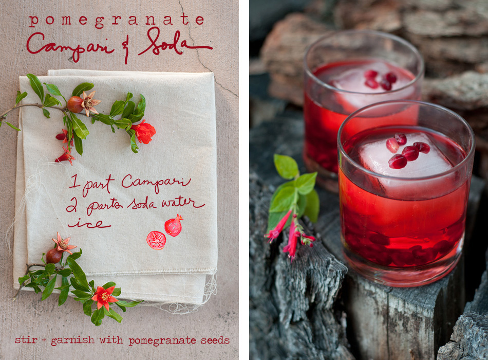 Pomegranate Campari and Soda — The Forest Feast