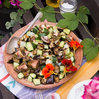 Roasted Eggplant Salad