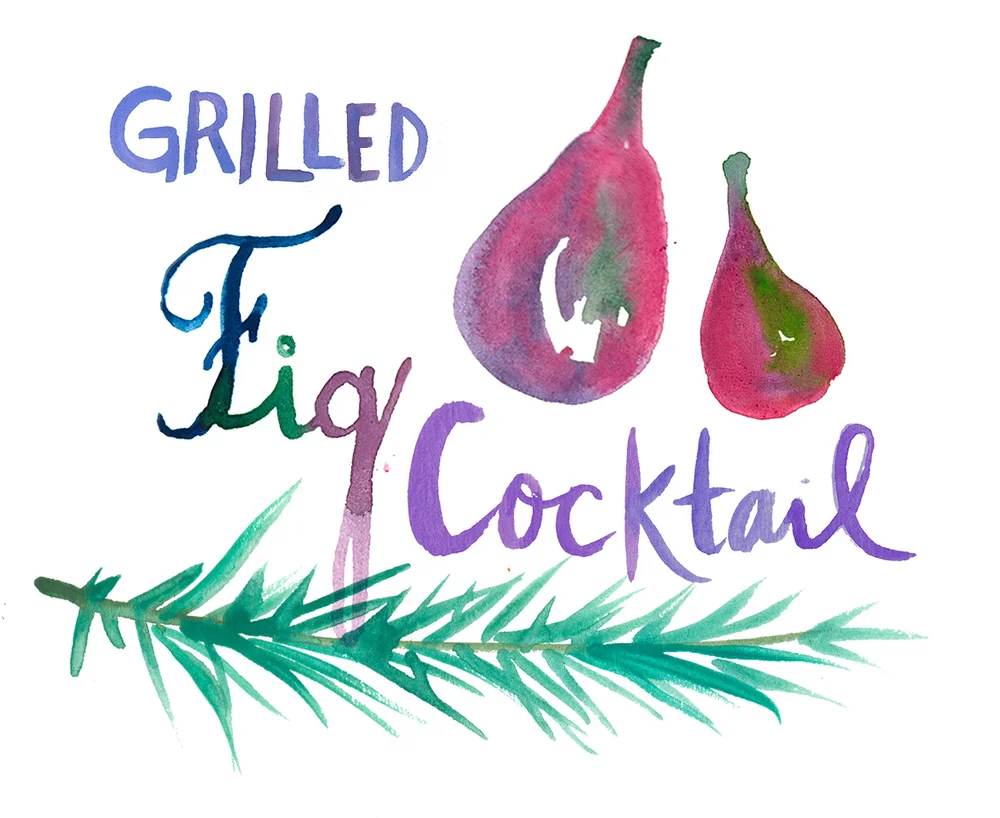 Grilled Fig Cocktail with Rosemary & Cider — The Forest Feast