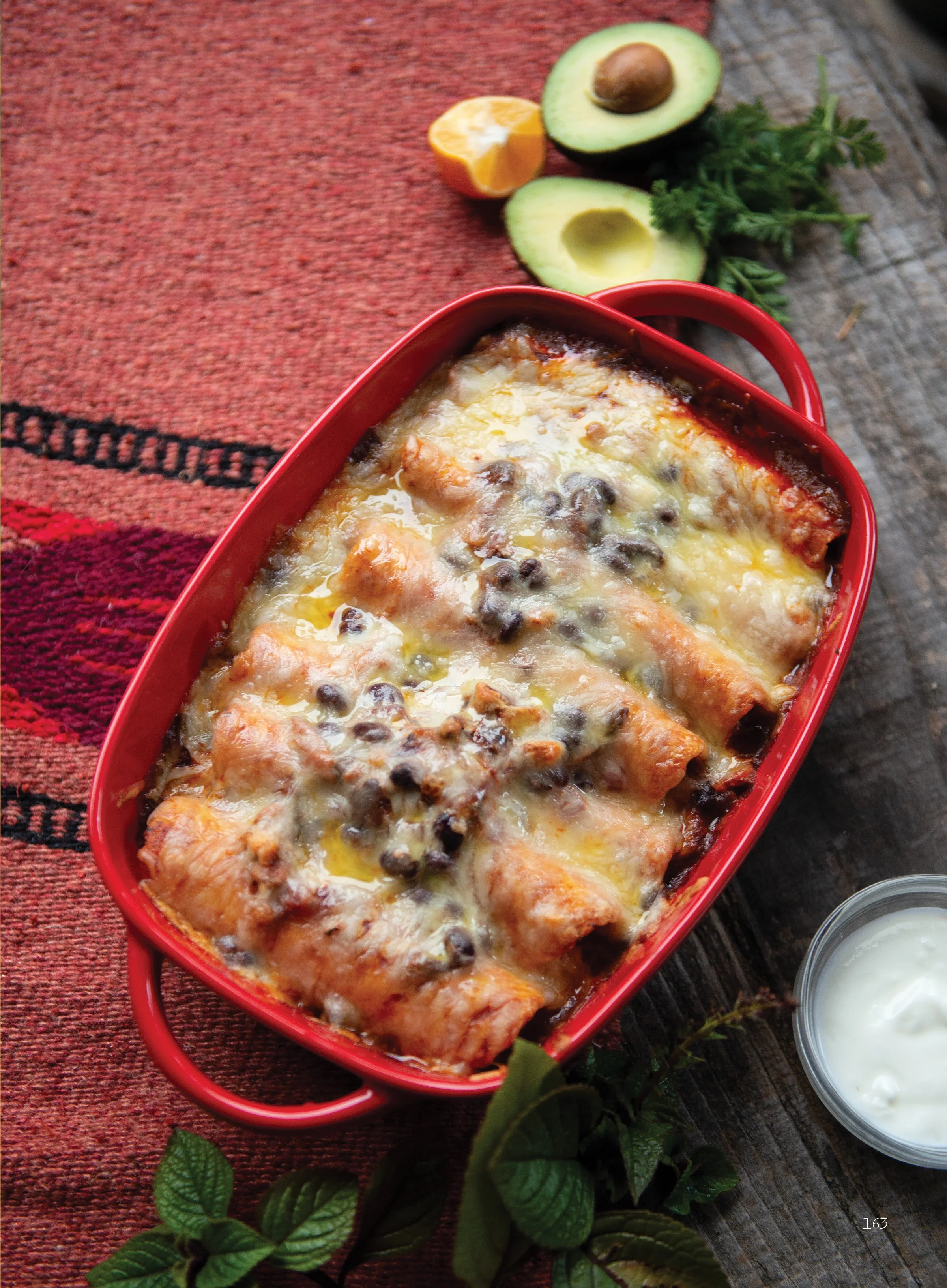 Vegetarian Walnut Enchiladas