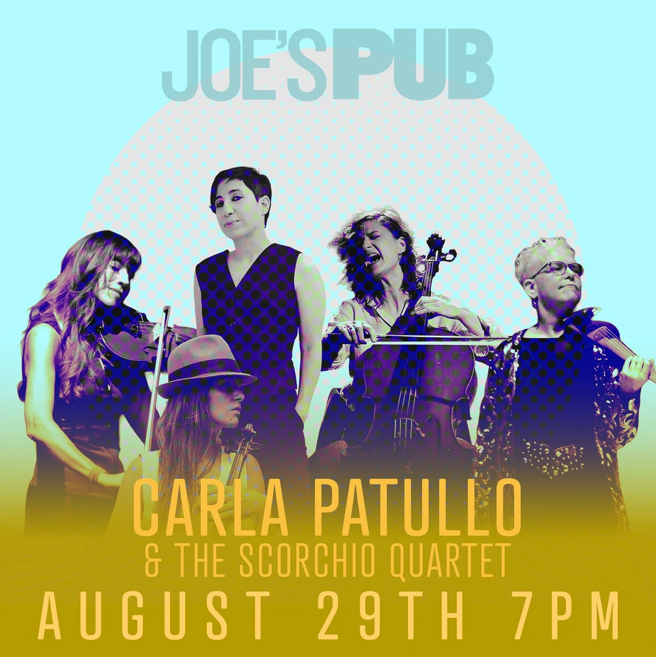 Joes Pub - NYC - Carla Patullo &amp; the Scorchio Quartet