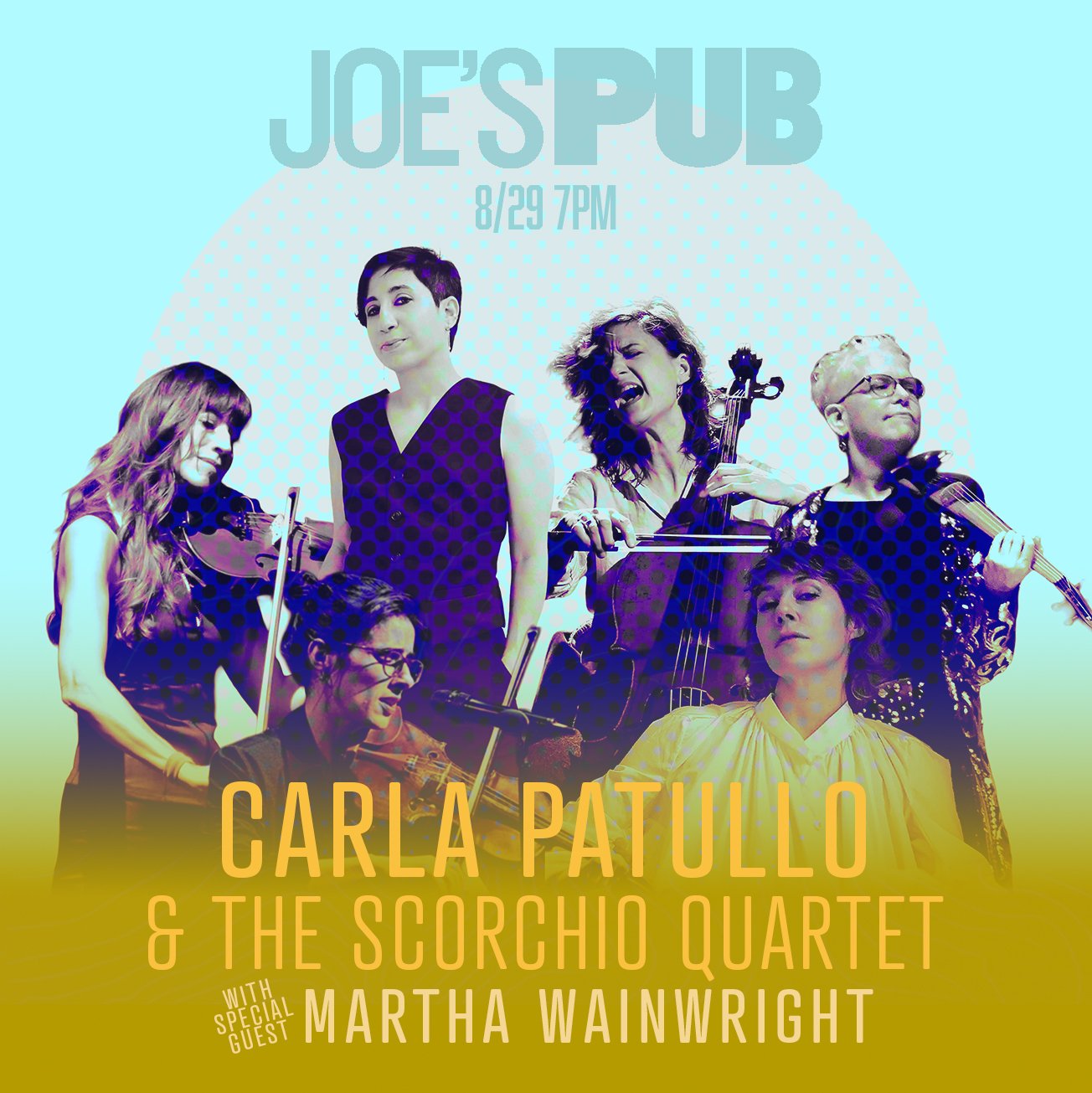 Joes Pub - NYC - Carla Patullo &amp; the Scorchio Quartet with special guest Martha Wainwright