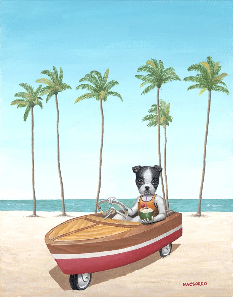 "Coco Beach" 14"x11"
