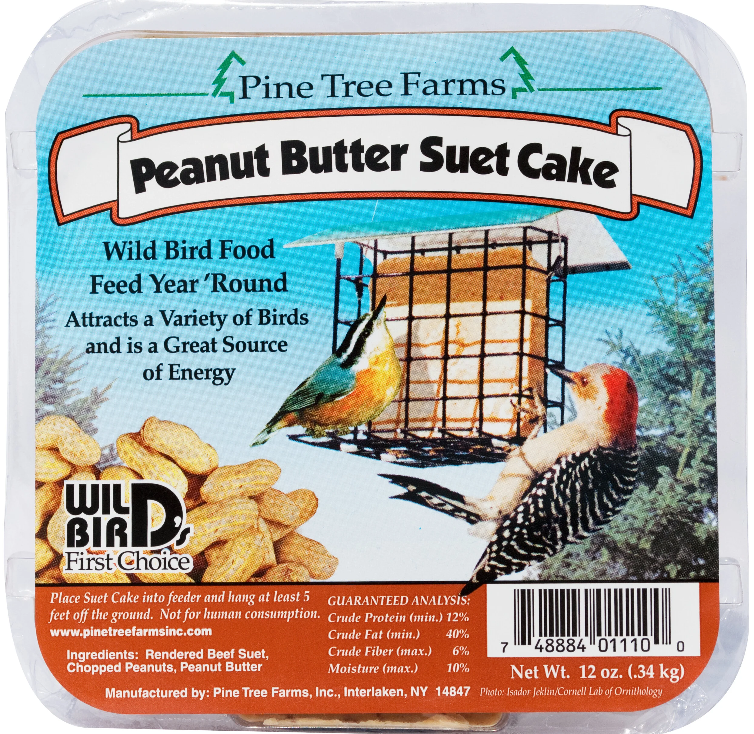 Peanut Butter Suet Cake