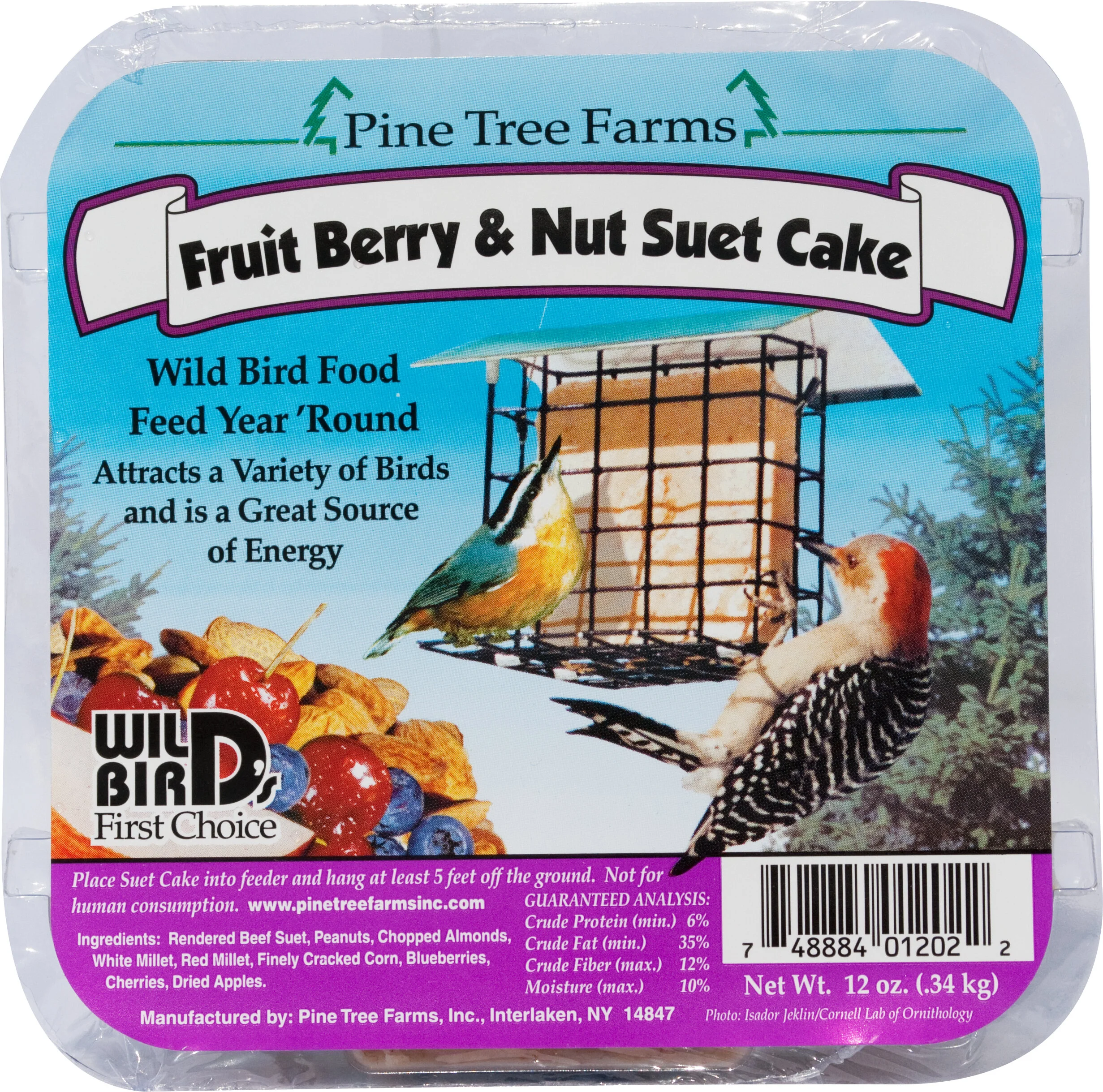 Fruit Berry and Nut Suet Cake