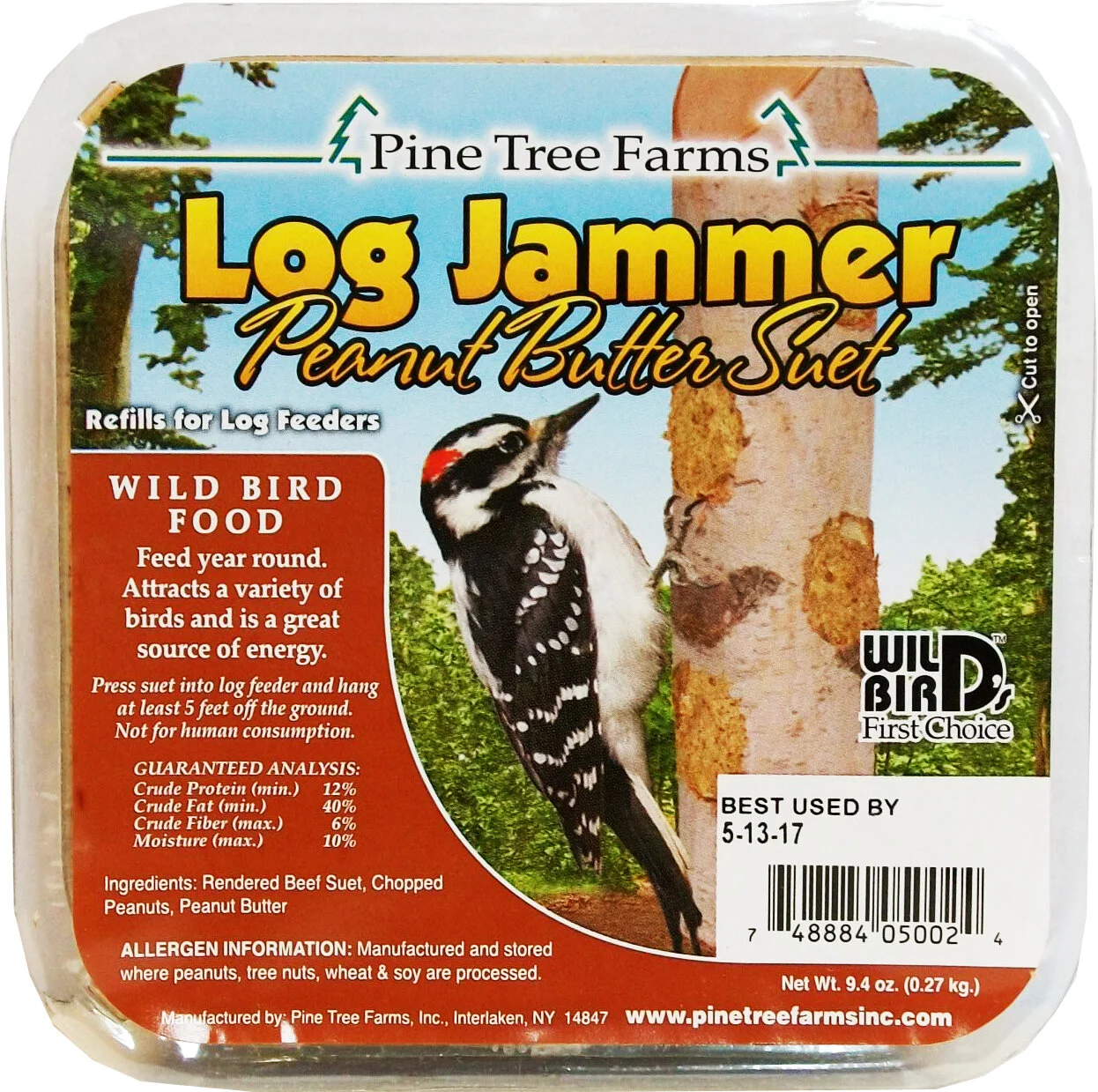 Log Jammer Peanut Butter Suet