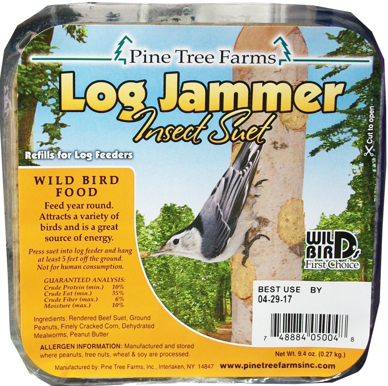 Log Jammer Insect Suet