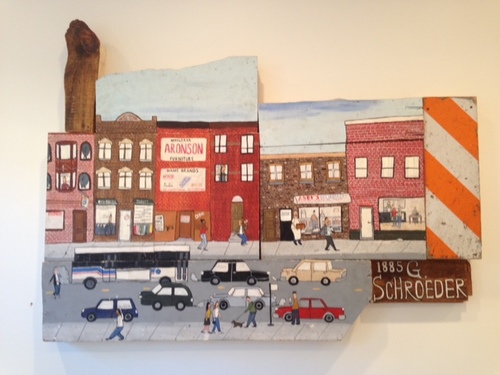 Untitled (Andy's Deli), 2014 Acrylic on mixed media panels Dimensions vary