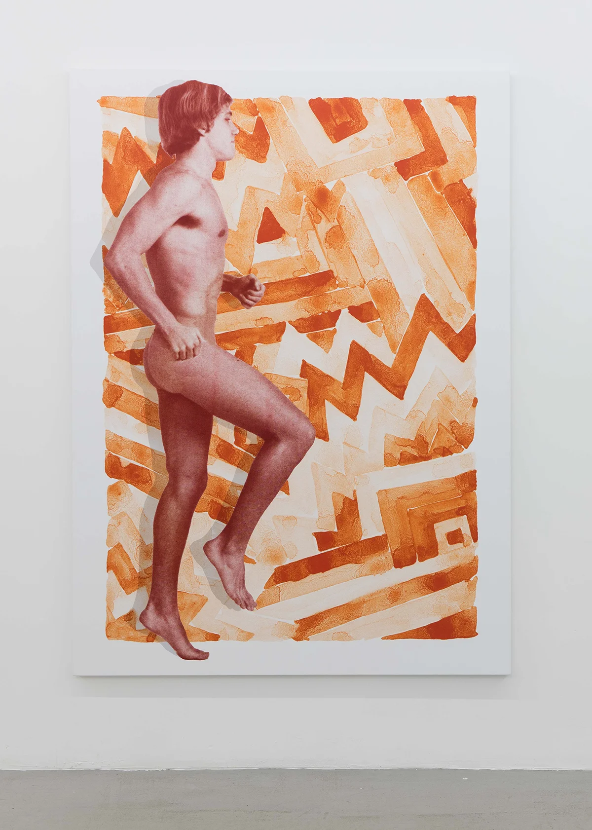 Tristen, 2016 Heat transfer on fabric 72 x 52 inches $2400