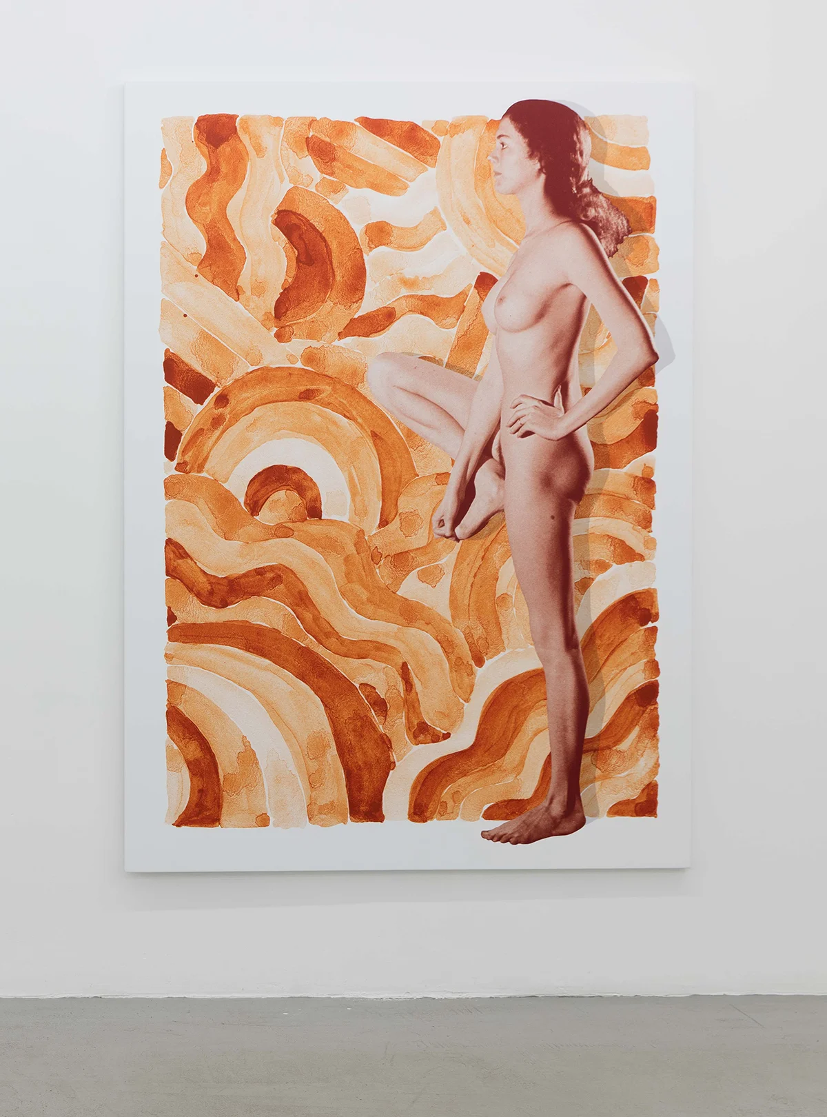 Ruby, 2016 Heat transfer on fabric 72 x 52 inches