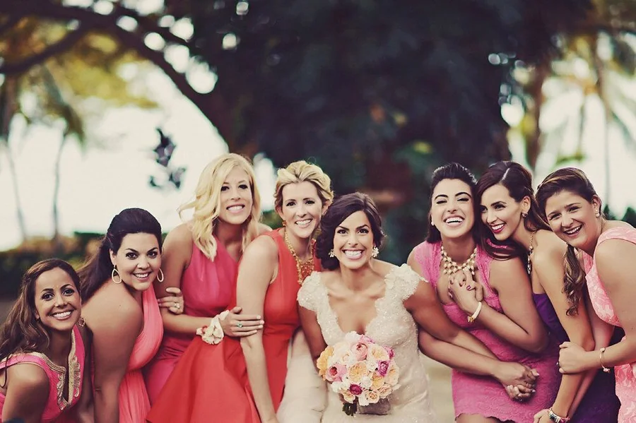 Bride, Bridesmaids, Bridal Party, Wedding, Hawaii, Maui