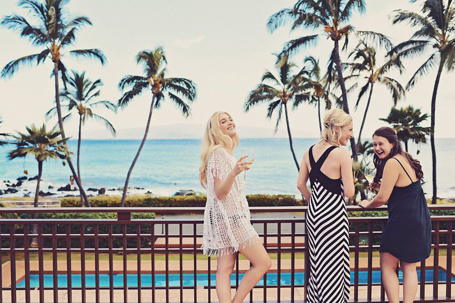 Bridesmaid, Bridesmaids, Palm Tree, Hawaii