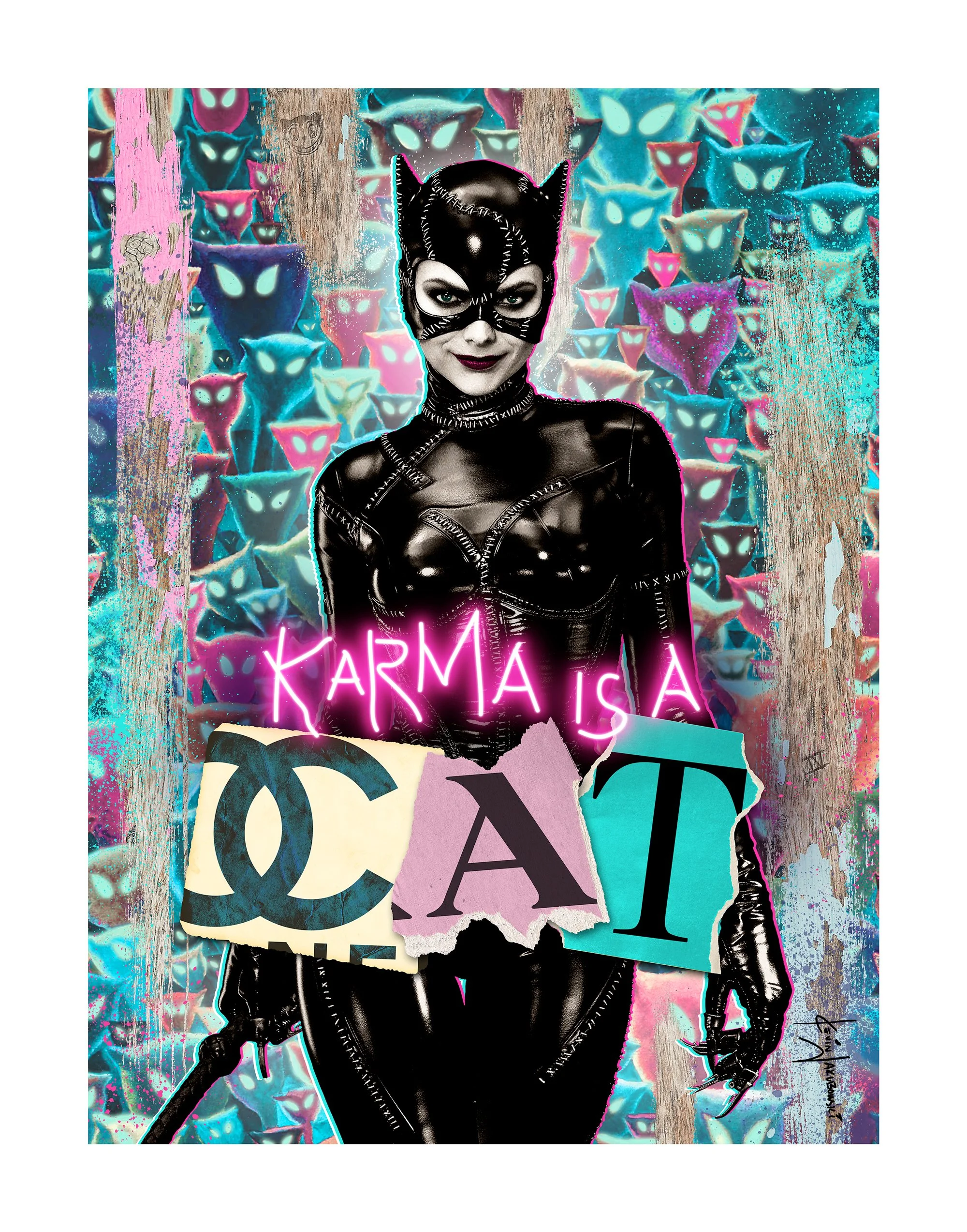 Karma_Is_a_Cat_1_DigitalPapierColléGiclee_11x14_2024_$175.jpg