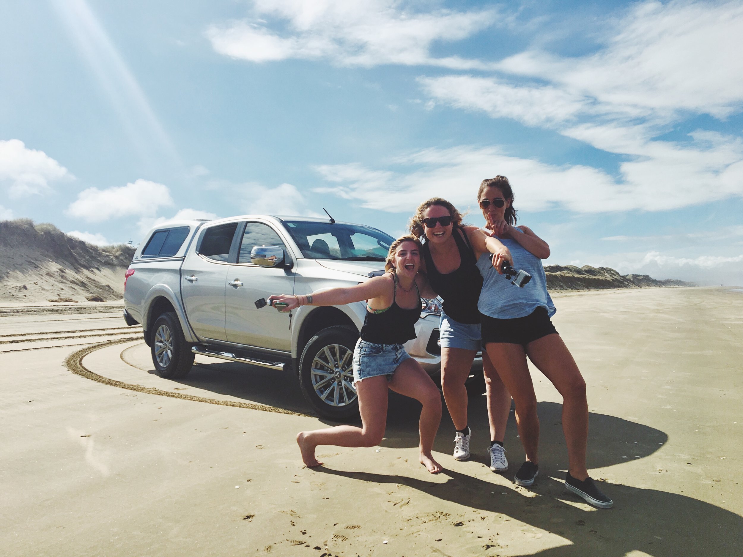 Cruising along Ninety-mile beach.