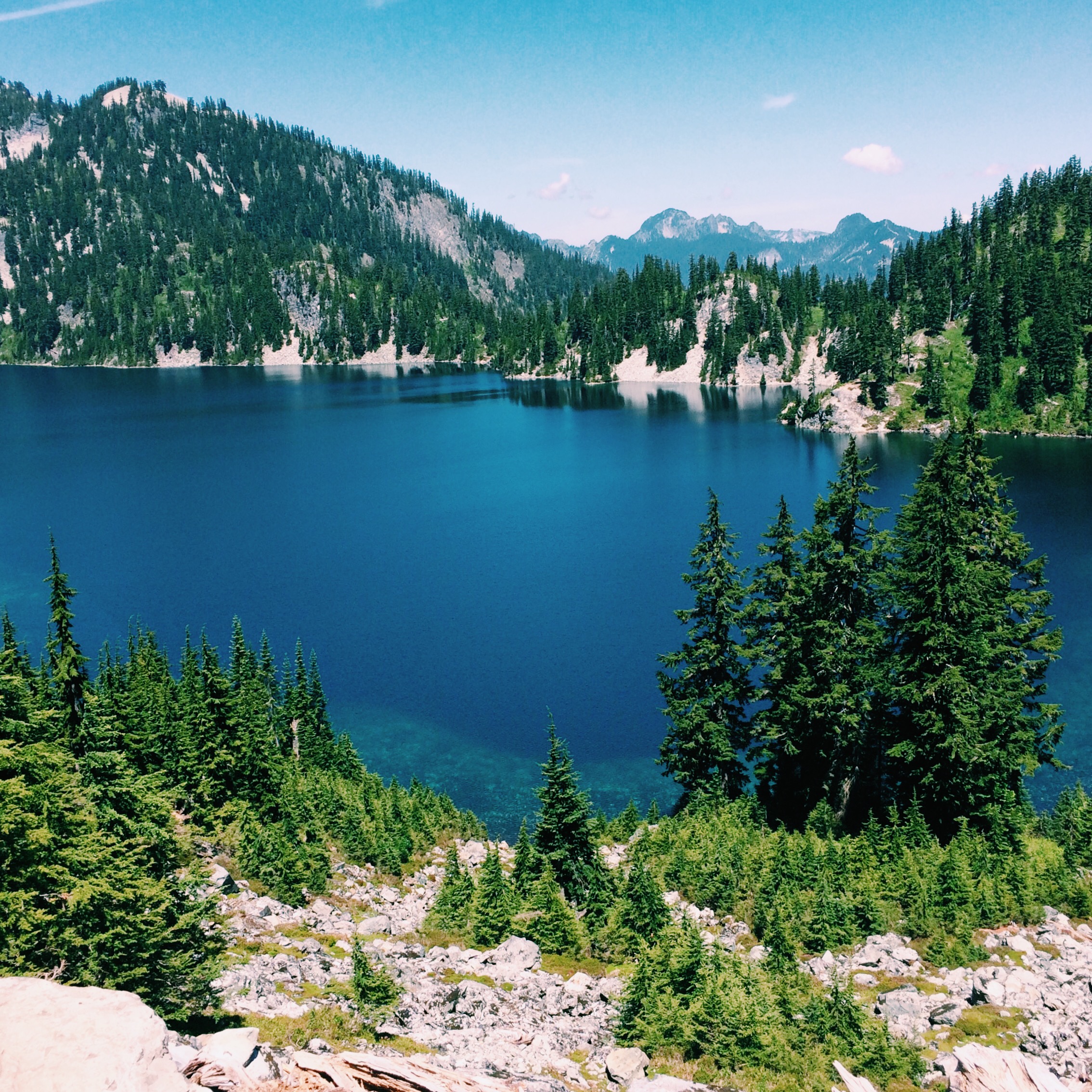 Snow Lake (minus the snow) near Snoqualmie Pass in Washington.