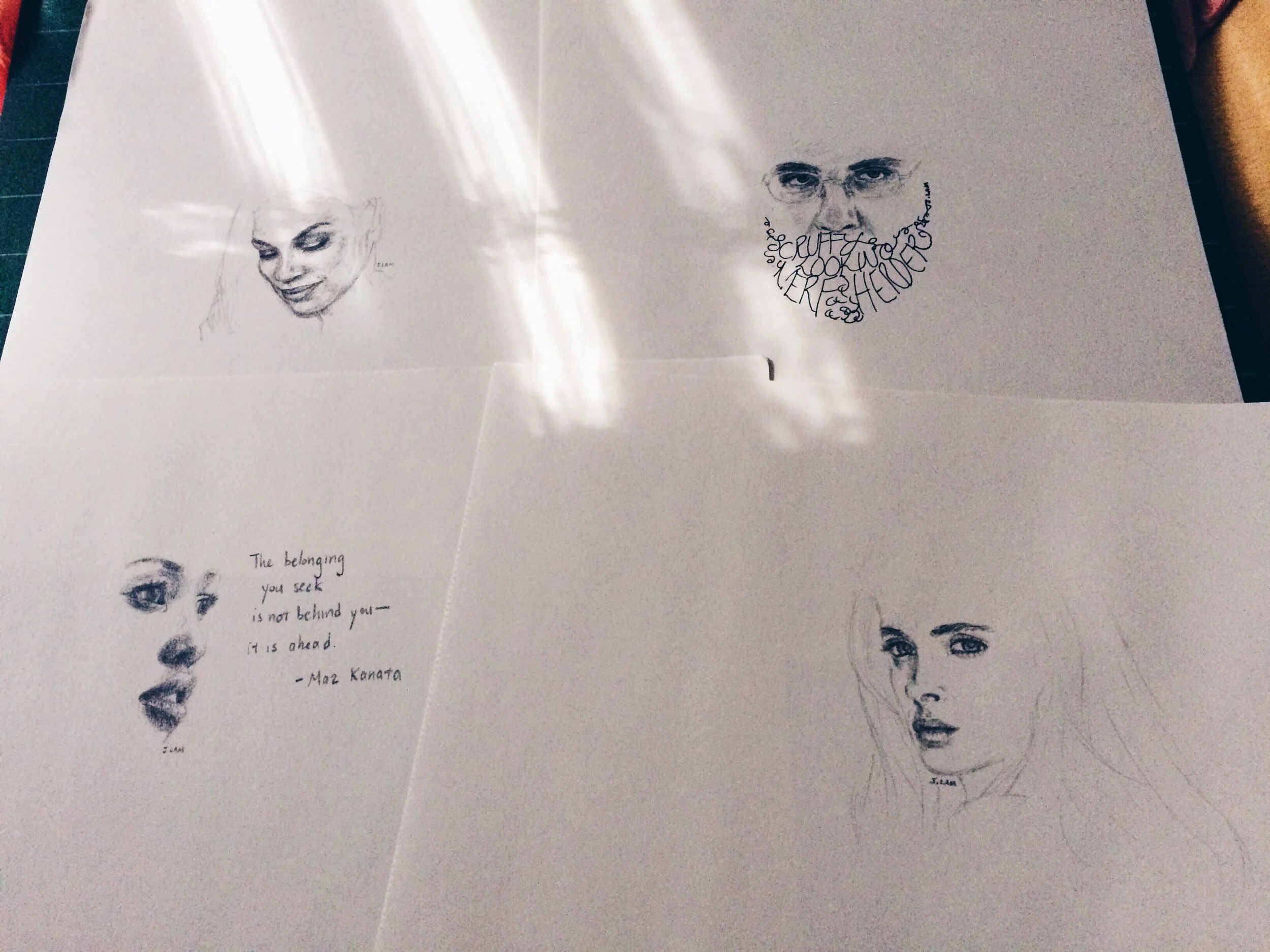 Jenny Lam - 2016 - Scribble Sunday sketches from 2015.JPG