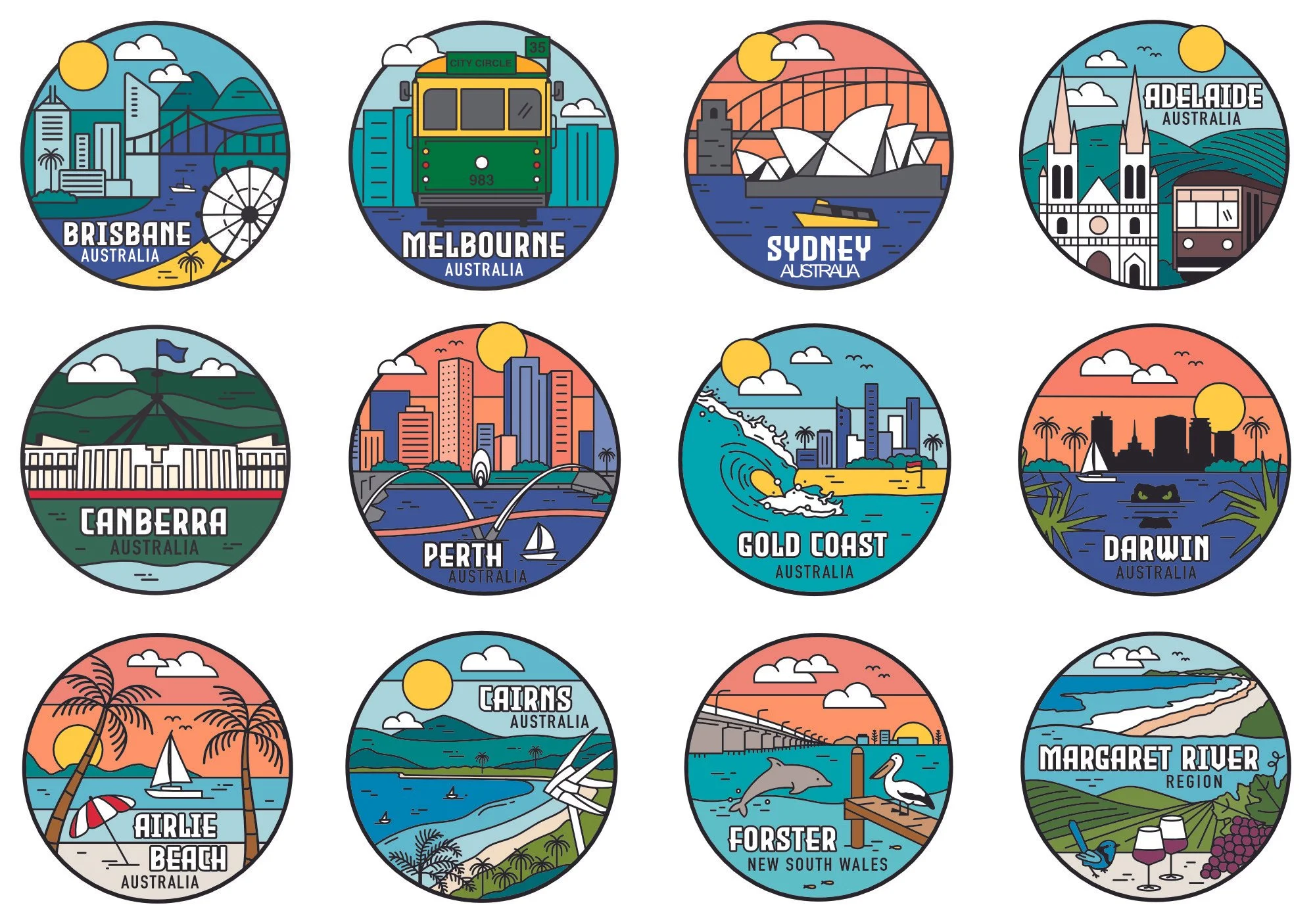 Australian City & Town Souvenirs