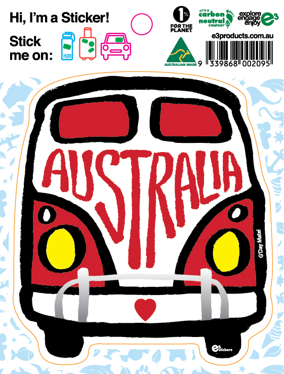 Kombi Australia Sticker