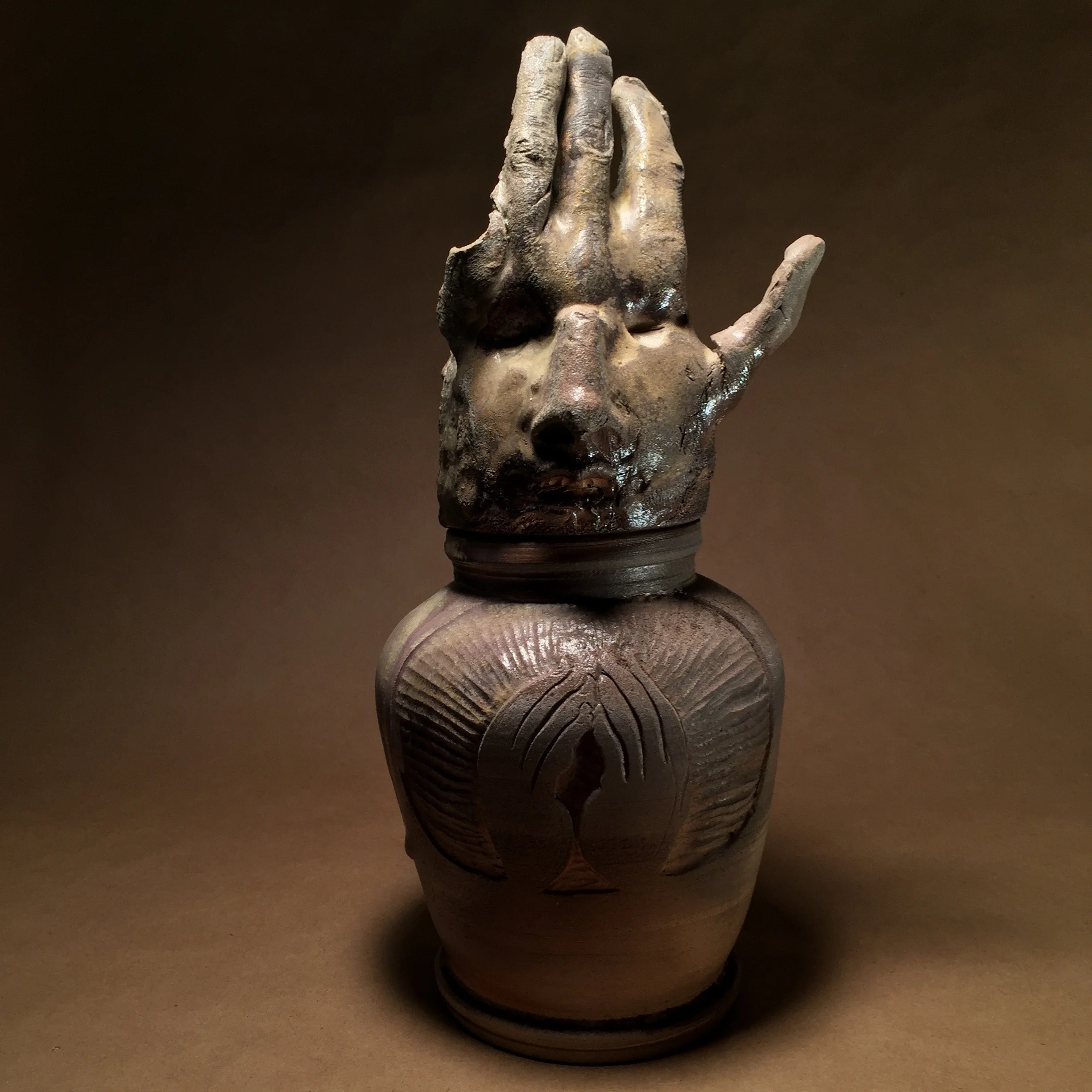 Canopic Urn: Gassho. -Auguste Elder