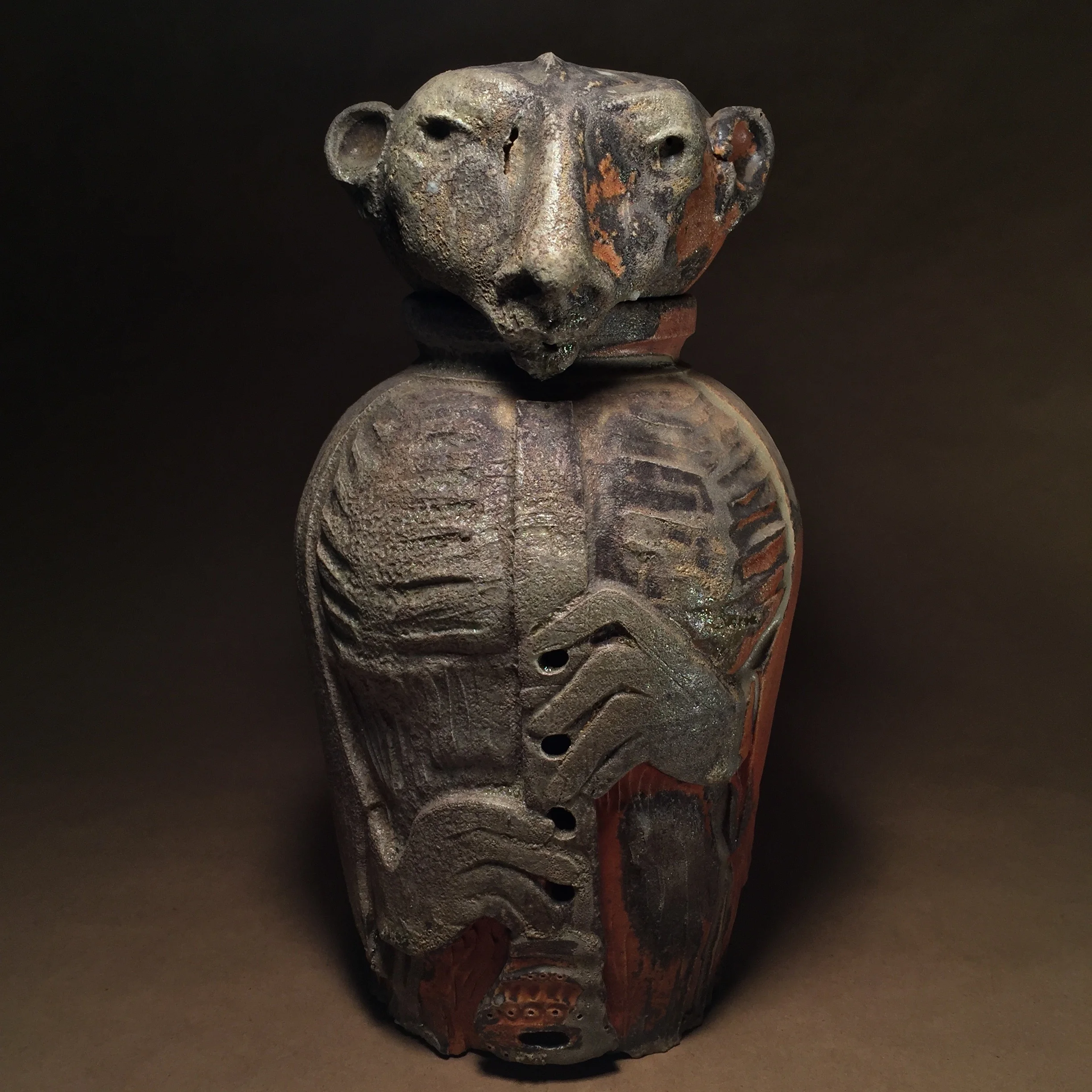 Canopic Urn: Komusu. -Auguste Elder