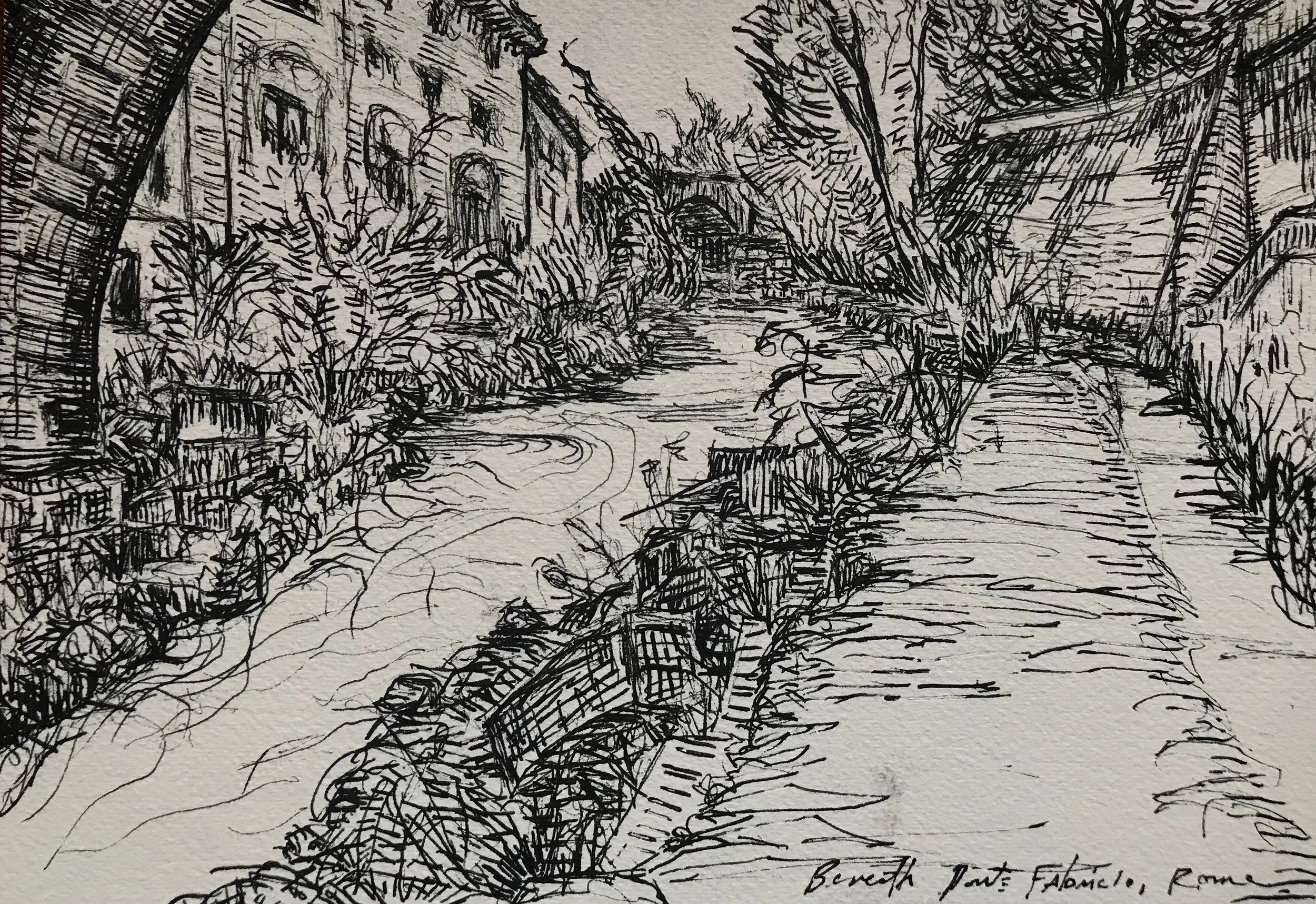 Fiume Tevere, Roma, Italy. 