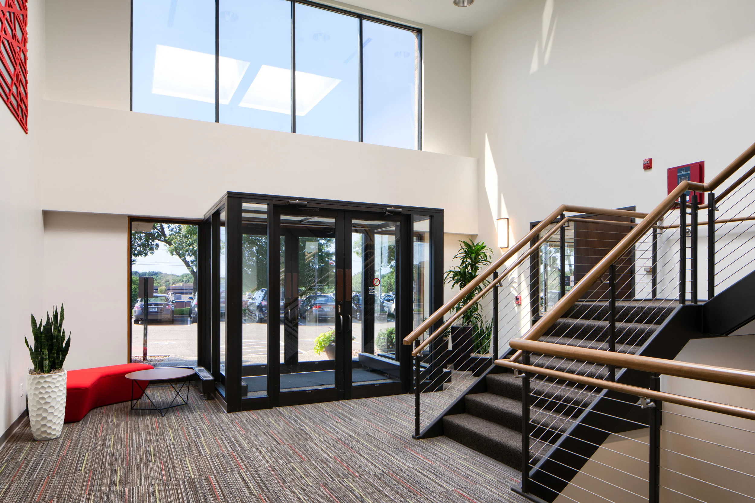 Modern, clean, and professional setting.