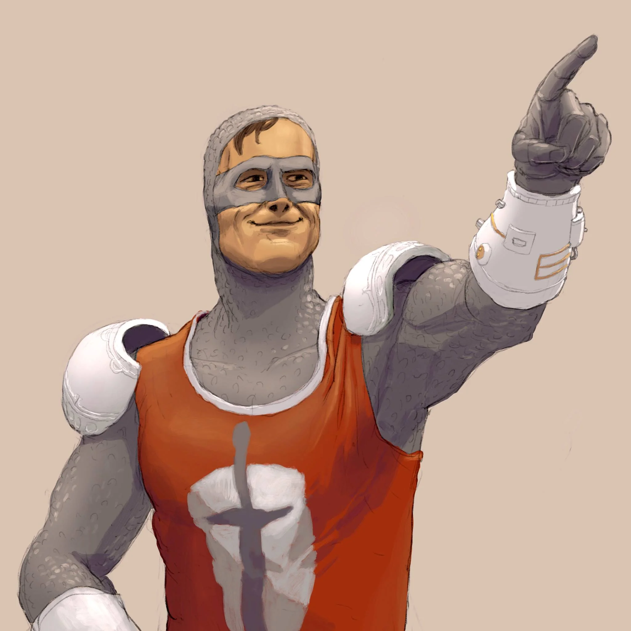 PARAGON, a super-hero gaming character illustrated by Dordji