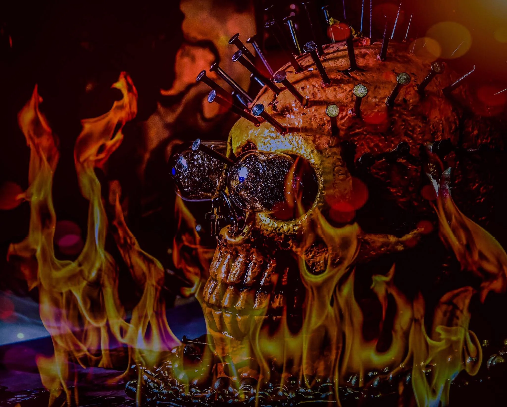 Flaming Skull