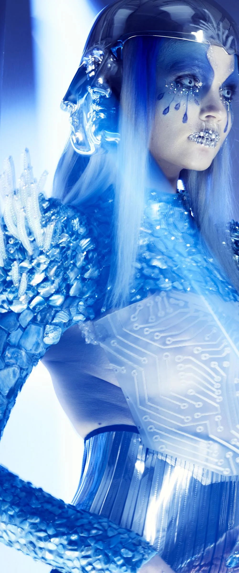 FUTURA Chest piece -- as seen in the MAC Cosmetics 2016 Halloween Campaign worn by the Space Traveler