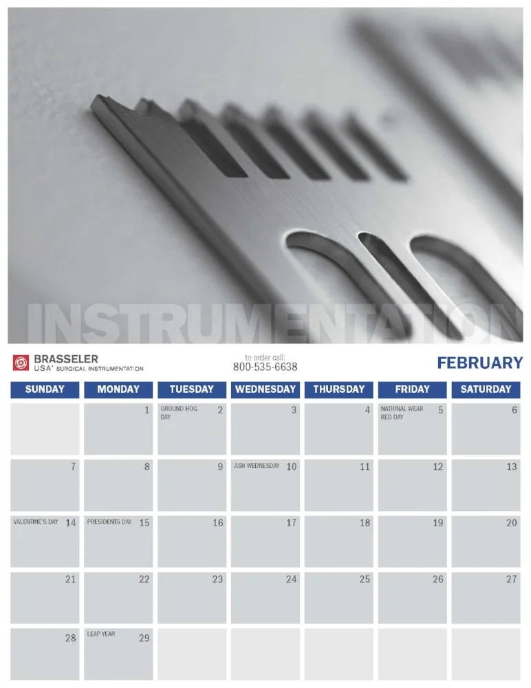 Brasseler Medical Calendar