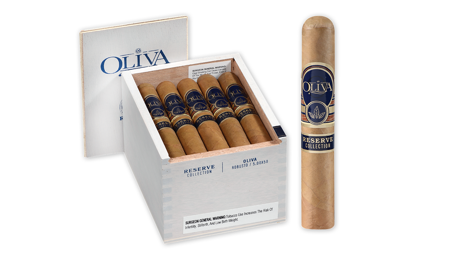 Oliva Reserve Collection cigar band and box design