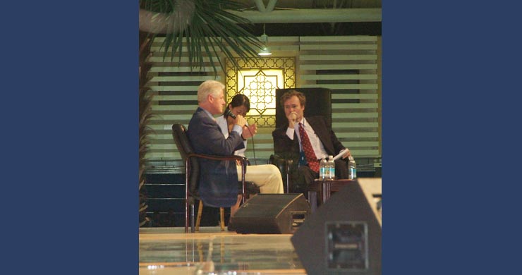 Bill Clinton and Senior Writer for Time Magazine Bill Powell question and answer