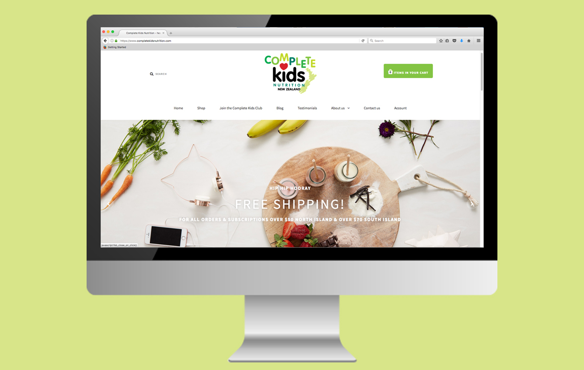  Complete Kids Nutrition Shopify Website 