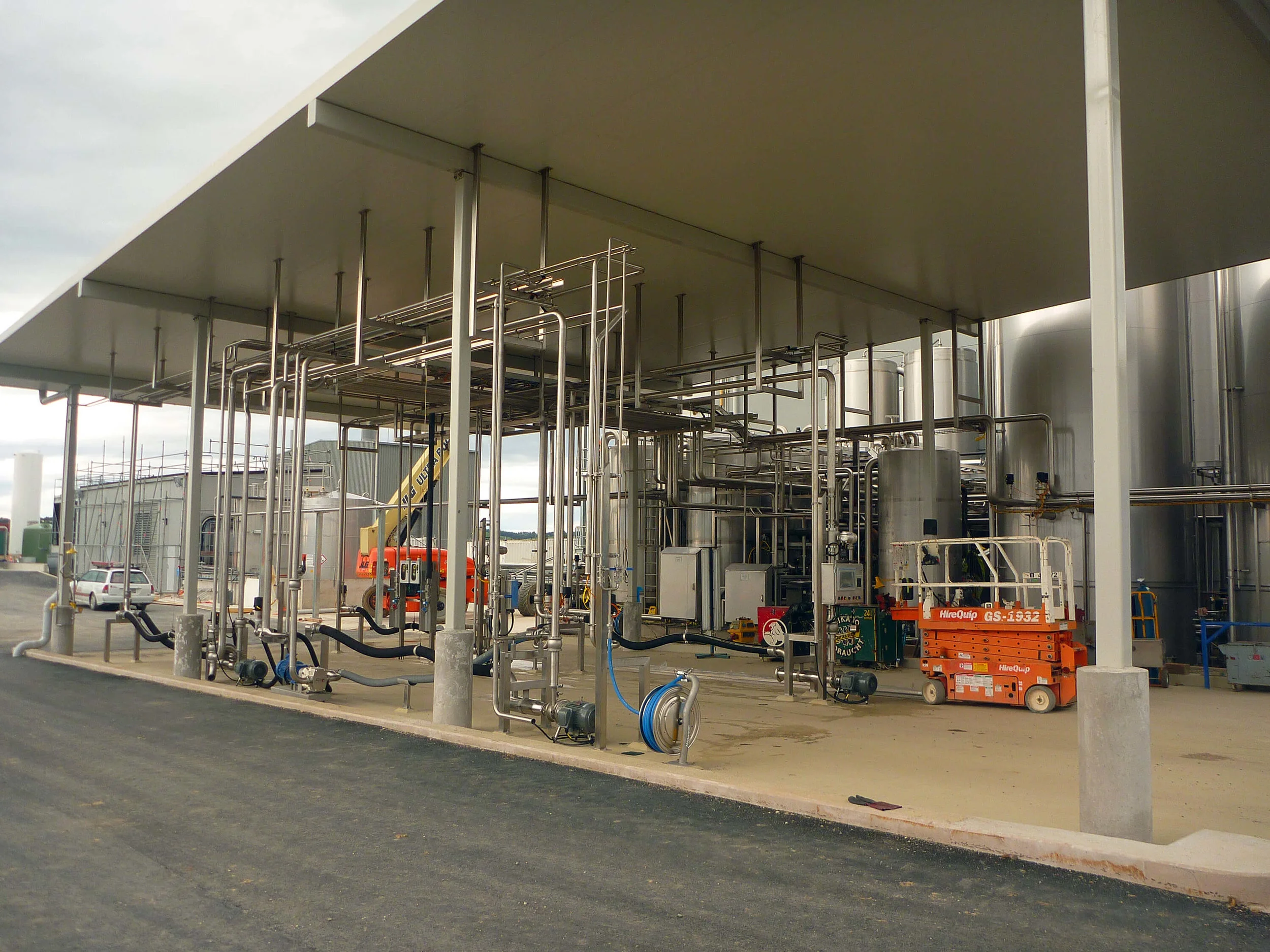 Dairy factory tanker receival