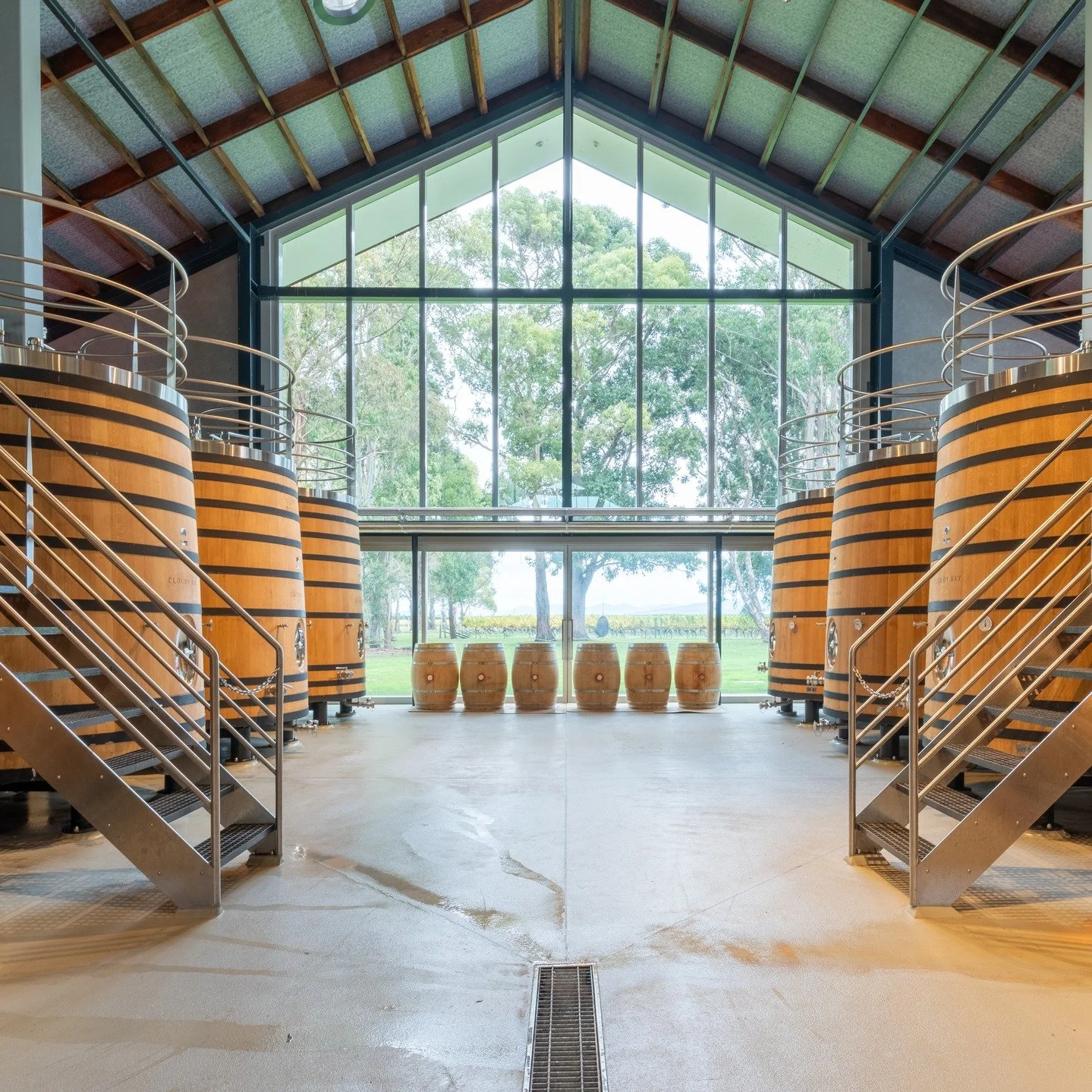 It was a privilege to design, fabricate &amp; install the Founders Cellar for @cloudybay winery

#cloudybaywines 
#marlborough 
#stainlesssteel 
#fabrication