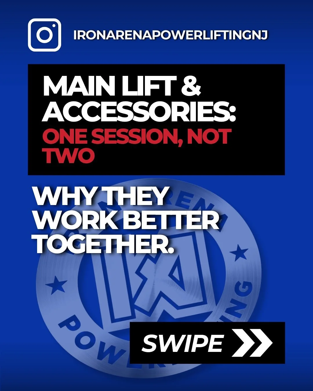 I&rsquo;ve had a few clients ask if it&rsquo;s okay to split their accessories from their main lift and do them later in the day &mdash; so let&rsquo;s clear this up.

Your main lift sets the stage for the entire session. It creates cumulative fatigu