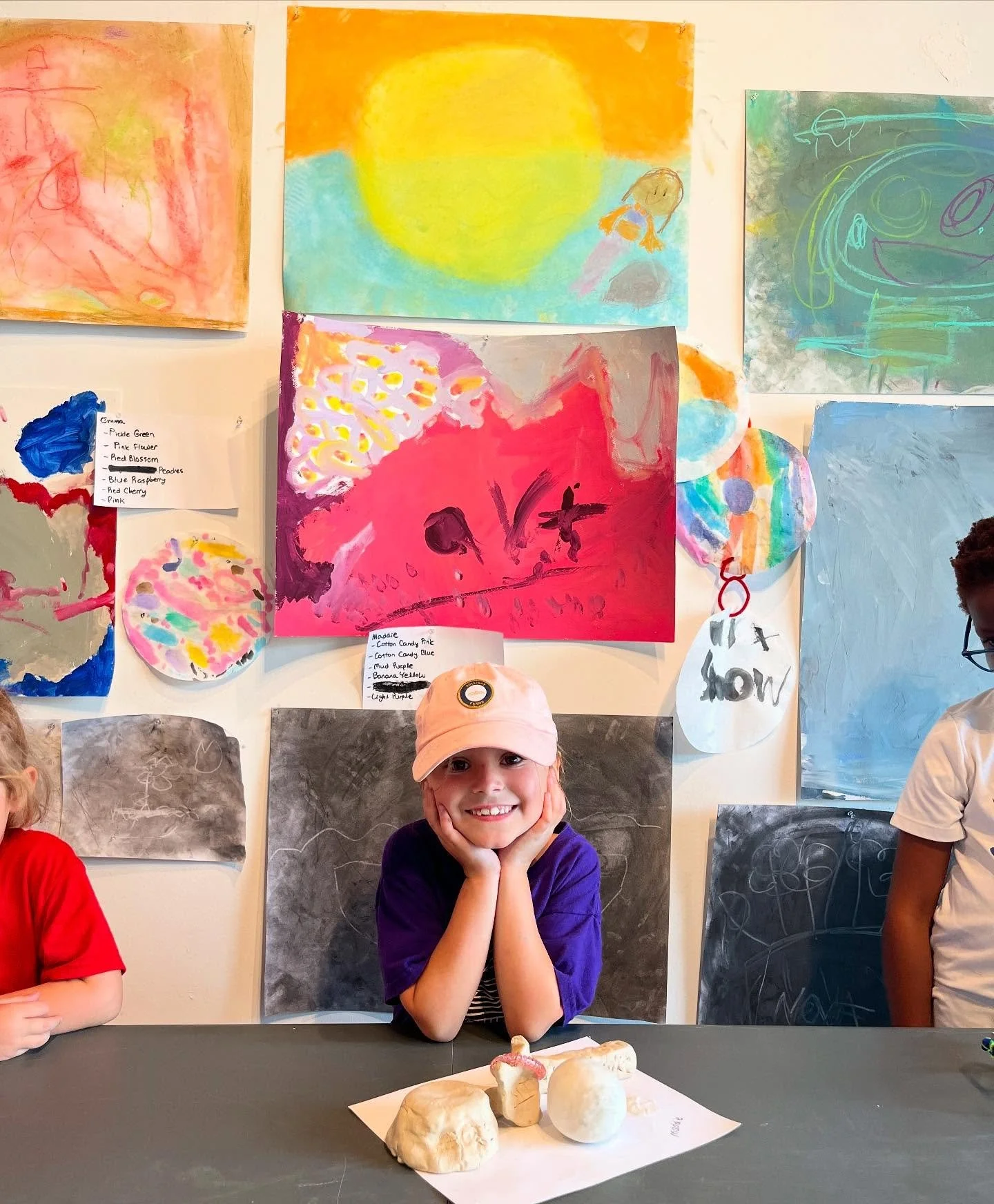 ART SHOW DAY 🎉 The last day of camp holds so much excitement because it&rsquo;s Art Show Day (and our infamous Burger King field trip 😂). The artists get to share all of their hard work with their families, talking to them about all they learned th
