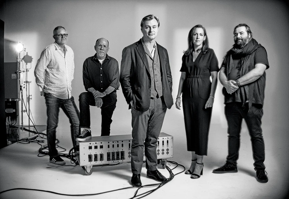 Christopher Nolan and the 'Dunkirk' team. Image via Variety .