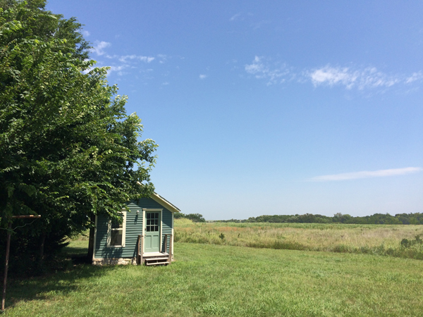 The week before I went to Matfield Green, I had just gotten back from traveling for over six weeks. So, the solitude and isolation that the residency allowed me was a wonderful gift. I got there late afternoon on Monday, my car filled with food and art supplies for the week. The cottage was so welcoming, and inside were thoughtfully organized books, lovely objects and beautiful furniture. I thoroughly enjoyed this gift of time and place; I did a lot of drawing, reading, thinking, and cooking.