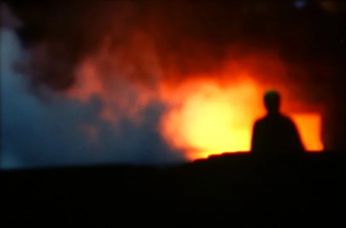 Still from Steel Mill Rolling, 2014