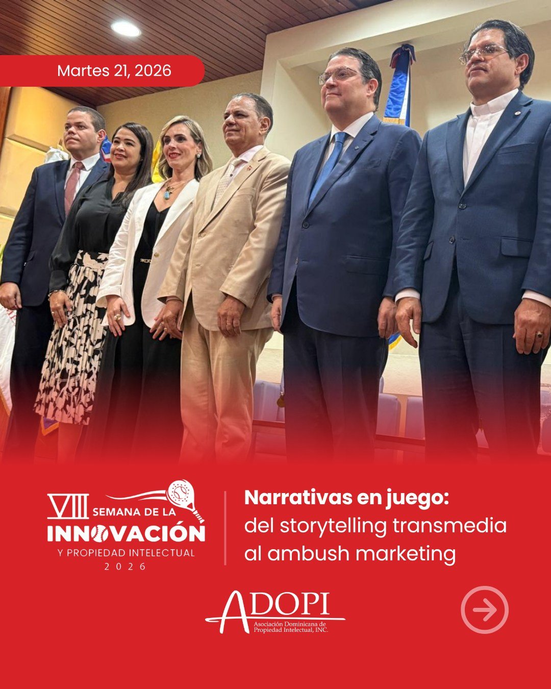 El martes 21 de abril nos dimos cita en la VIII Semana de la Innovaci&oacute;n y Propiedad Intelectual 2026, organizada por la PUCMM y el Centro Mipymes-Innovaci&oacute;n, un espacio que pone en el centro la creatividad, la innovaci&oacute;n y la pro