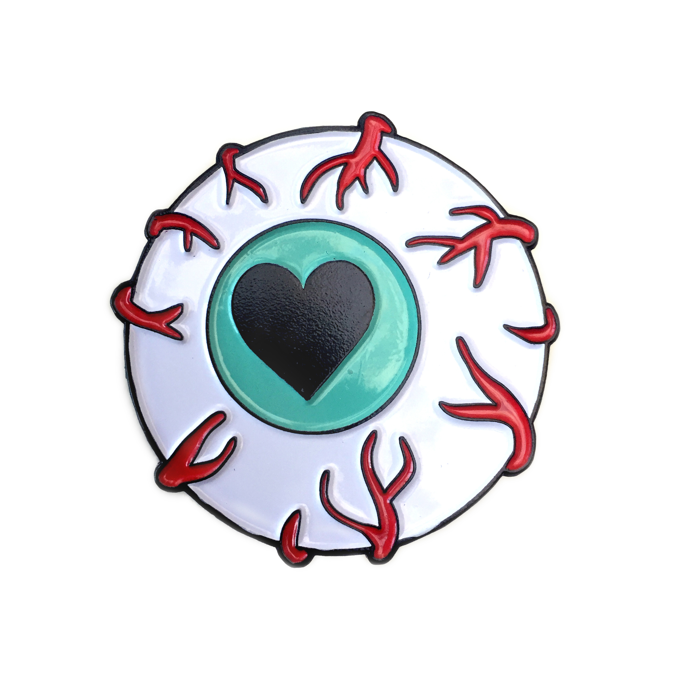 Heart Eyeball Enamel Pin