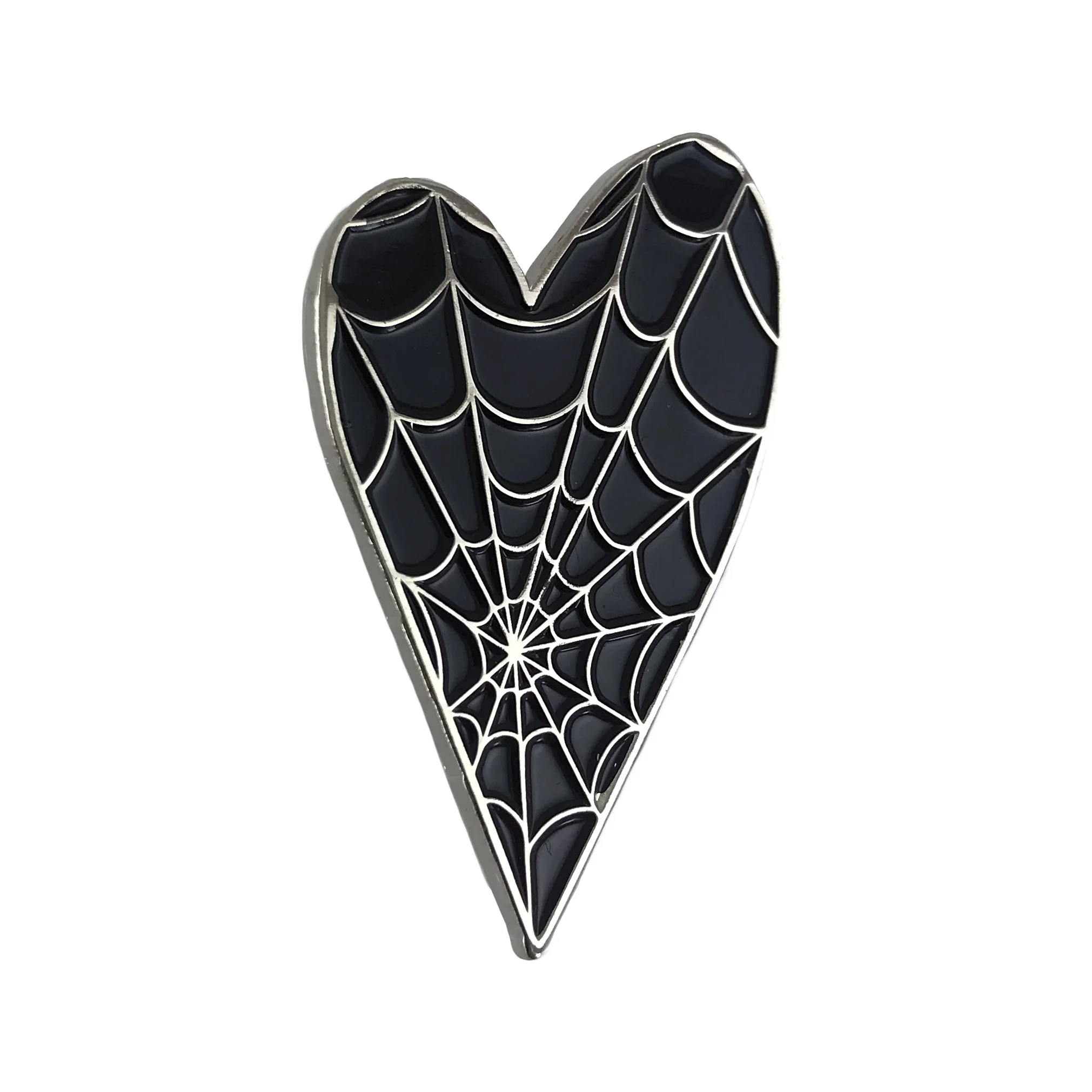 Heart Web Enamel Pin