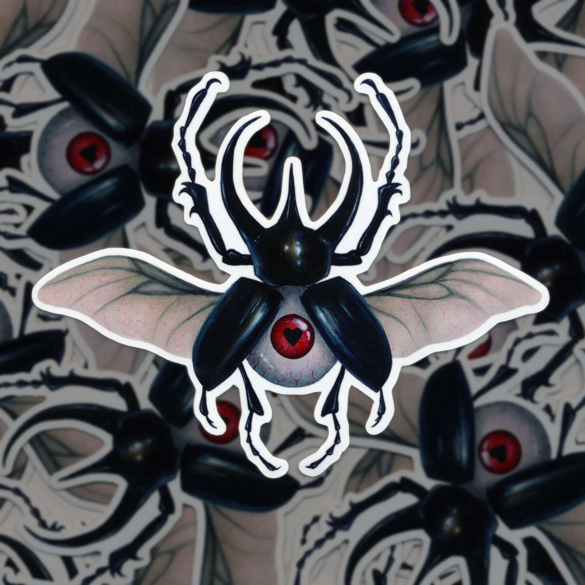Eyeball Beetle Sticker