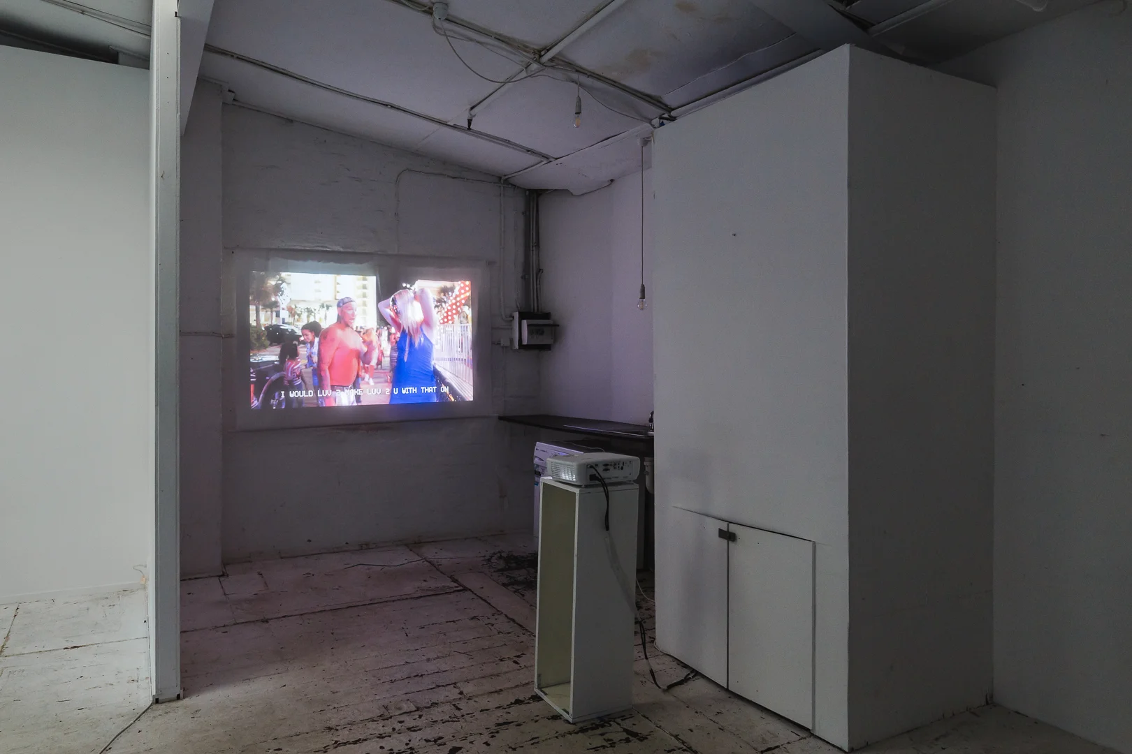 Signe Pierce & Alli Coates, American Reflexxx, 2013, digital video, Currency, Lilac City Studio, Sydney. Photo: Document Photography