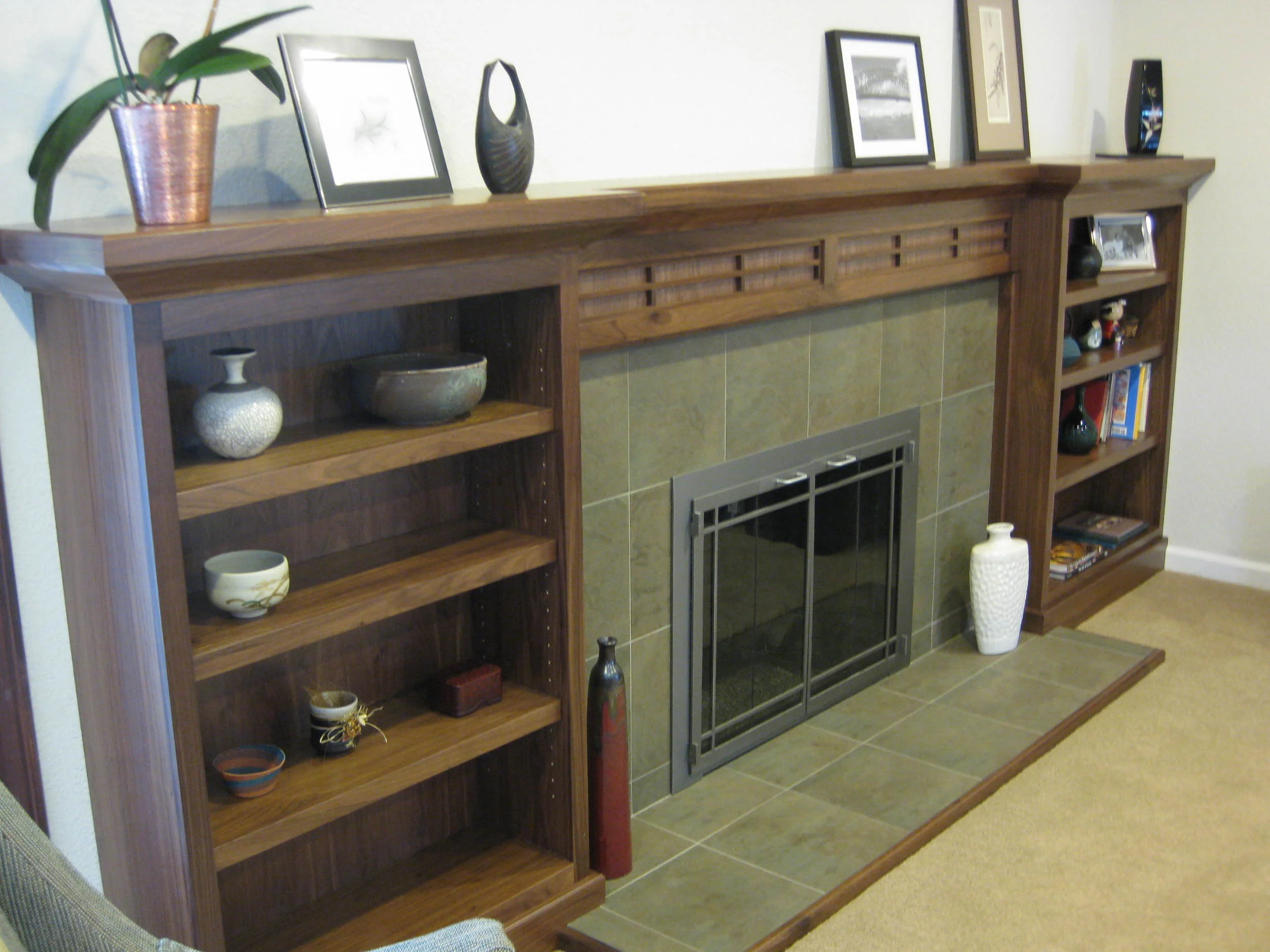  Sunnyvale, CA, Walnut Fireplace Mantel