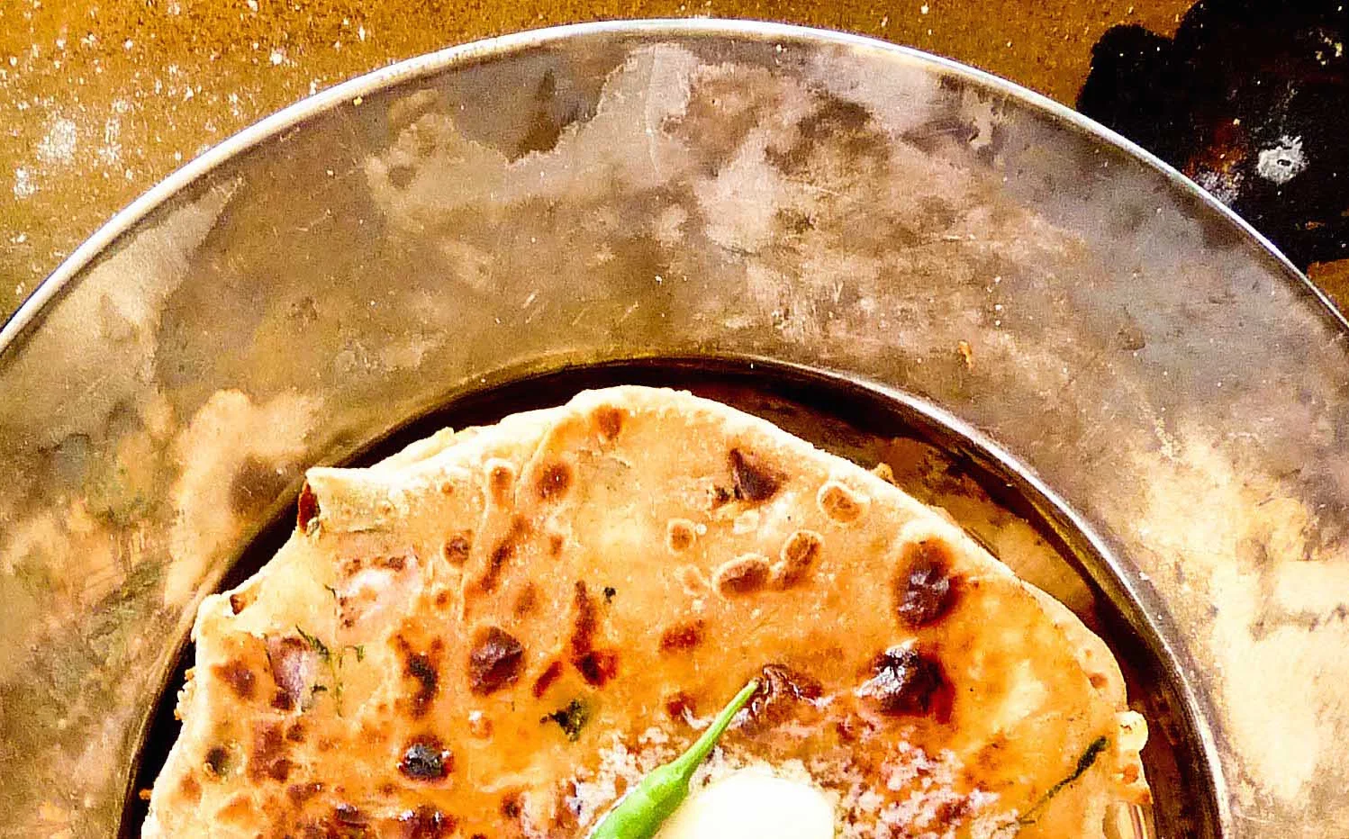 Paratha with Vegetable kurma